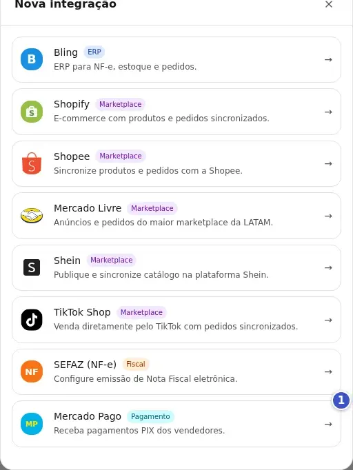 Janela Nova integração com o item Mercado Pago em destaque (1)