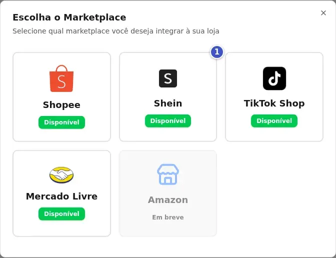 Janela Escolha o Marketplace com o cartão Shein em destaque (1)
