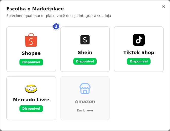 Janela Escolha o Marketplace com o cartão Shopee em destaque (1)